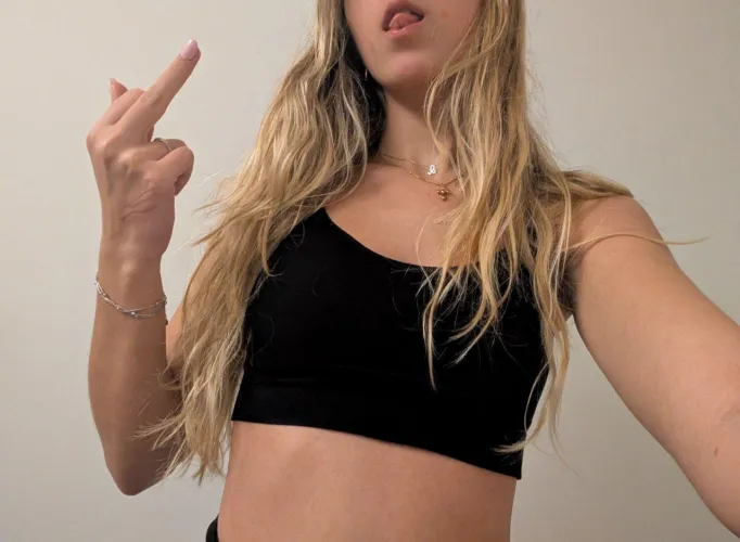 This finger's for every time you hesitated to send.