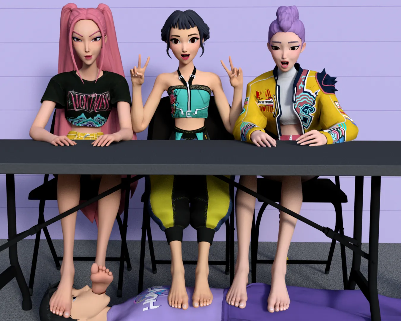 Under Huntrix Feet “Happy Fans, Happy Honmoon” (SoleMann) [Kpop Demon Hunters]