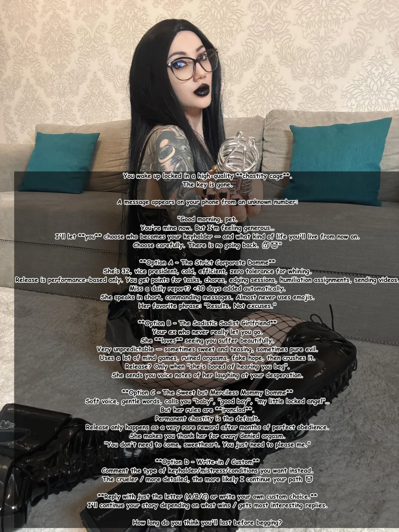 You're Locked. Now Choose Your Destiny in the Cage [no imagefap]