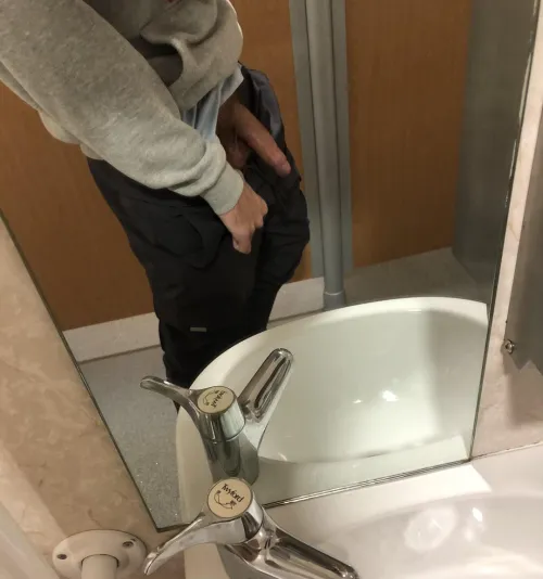 31 uk - needed some air in the work toilet