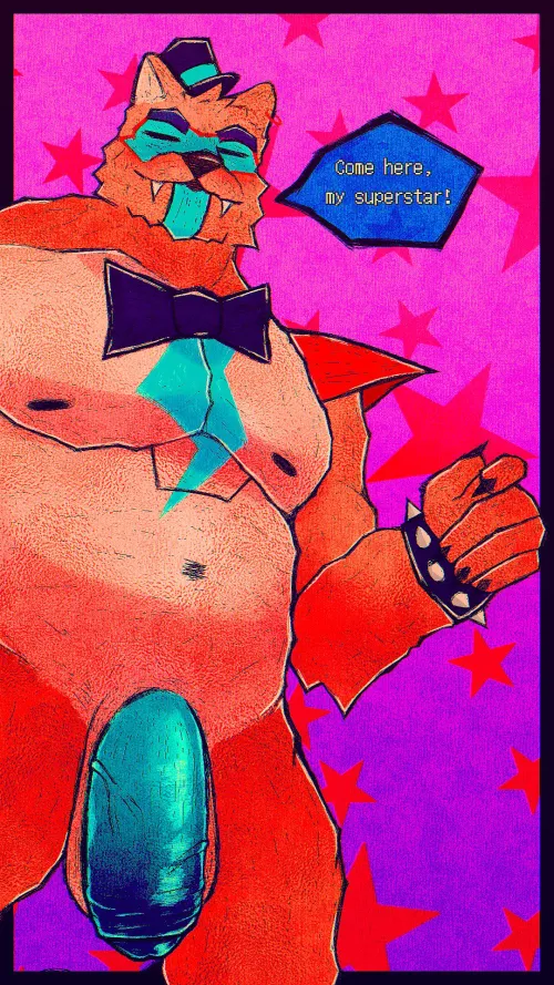 Best way to cure Monday blues is with a blue dick (artist is TheAnzelArt2)