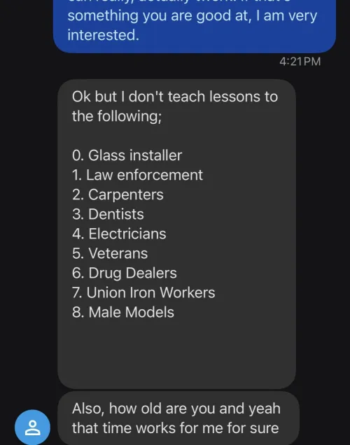 But why male models?