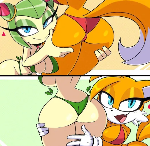 Cosmo the Seedrian x Miles Tails Prower (nelljoestar) [Sonic the Hedgehog]