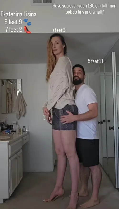 Ekaterina makes everyone look small!