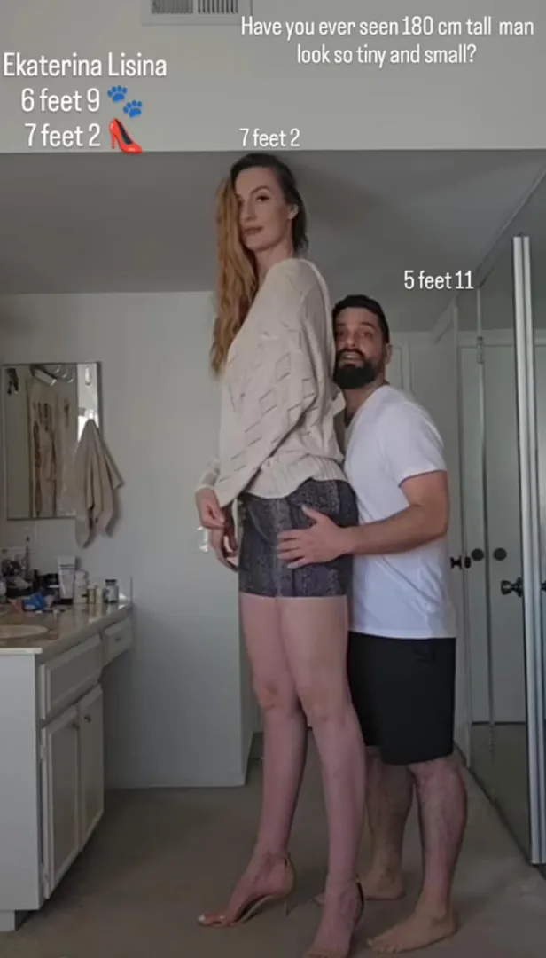 Ekaterina makes everyone look small!