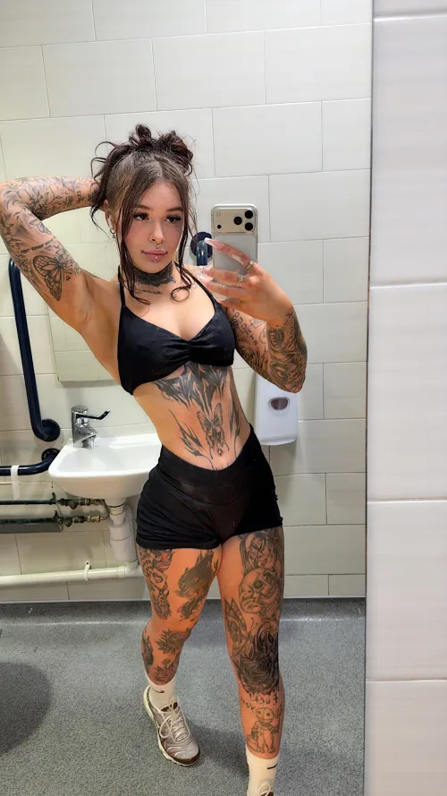 Gym time with a little edge