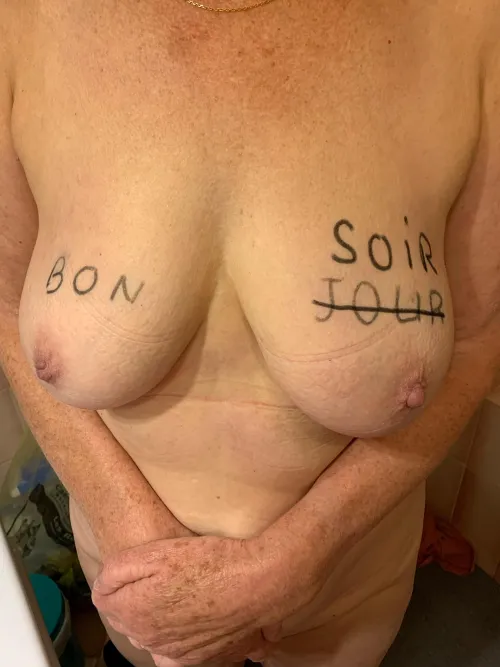 Je vous souhaite une bonne soirée 