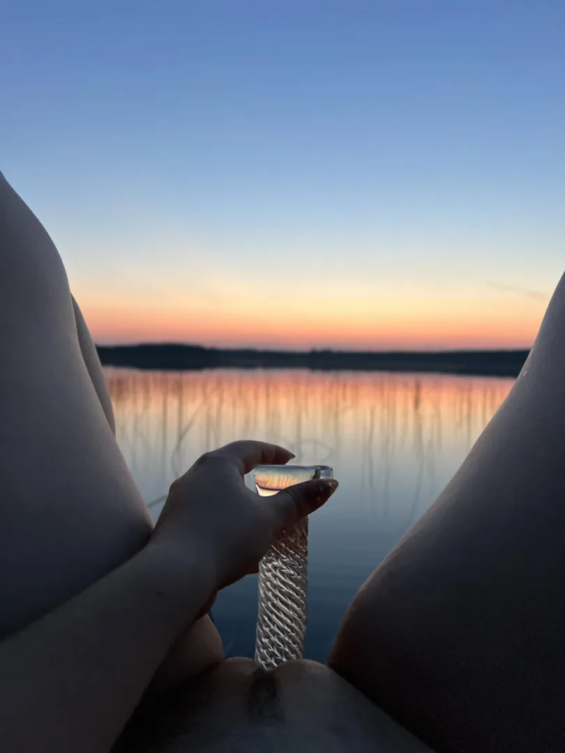 My favorite way to enjoy the sunset