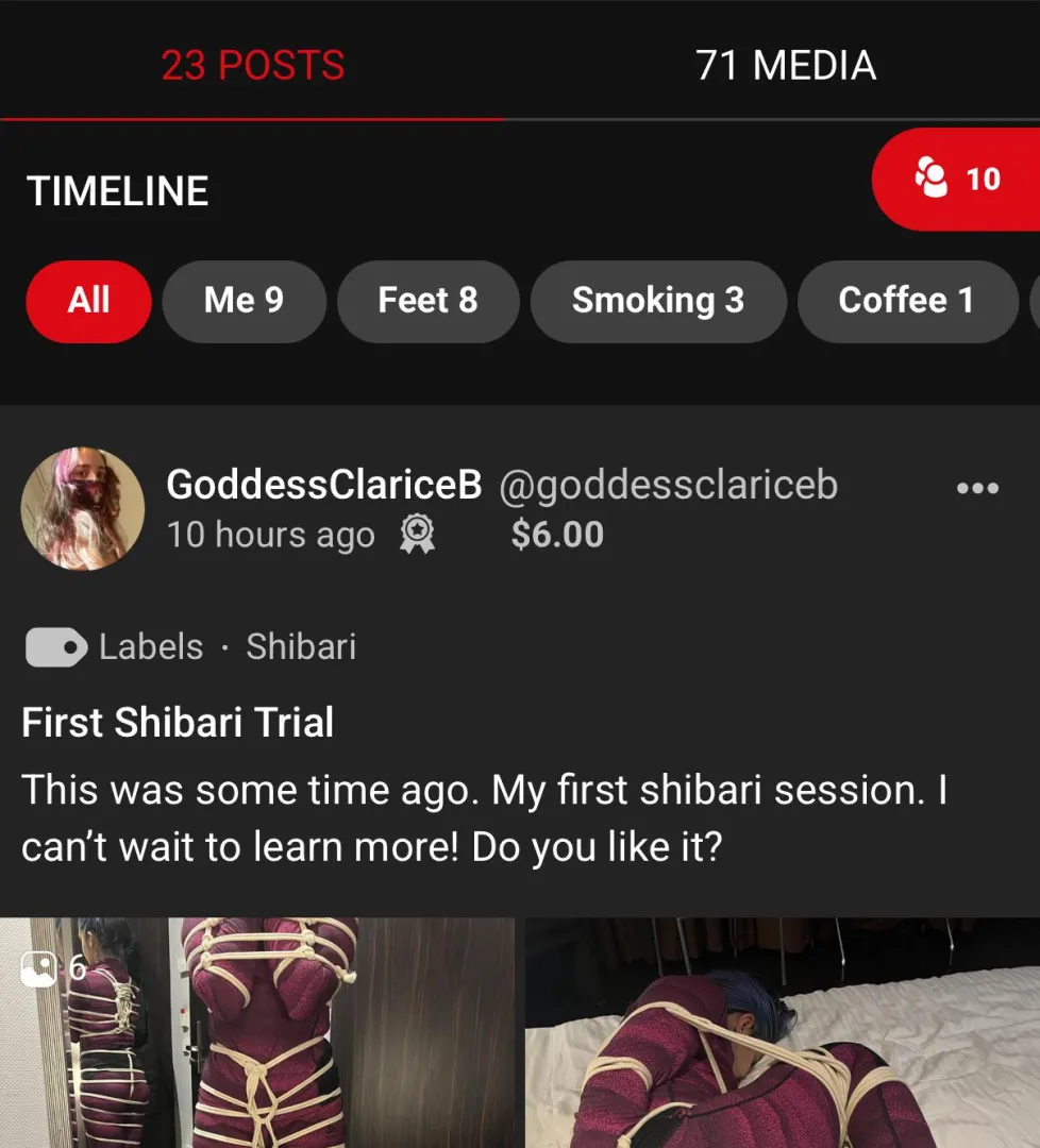 Once i reach 100 media i will make a especial vid & my first live ! @goddessclariceb