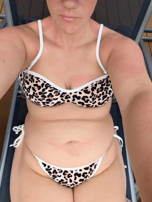 Sun-kissed, barely covered, and feeling myself  I needed this vacation… and this bikini.