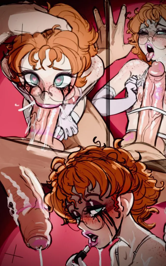 Testing his lipstick to see how smudge resistant it really is