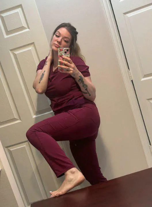 Would you go our your knees and let your new nurse examine your mouth