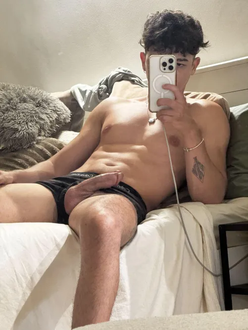 Before going to sleep I like to look at social media a little bit.