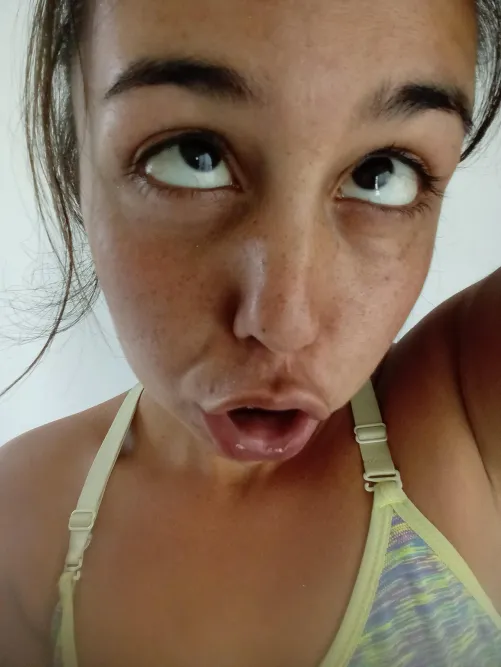 Freckles of a crazy woman