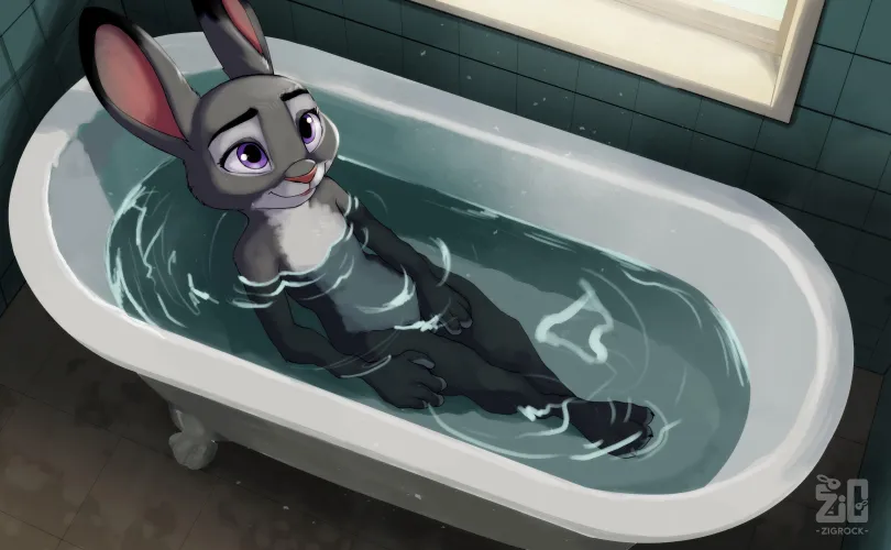 In the bathtub. (Credit: Zigrock)