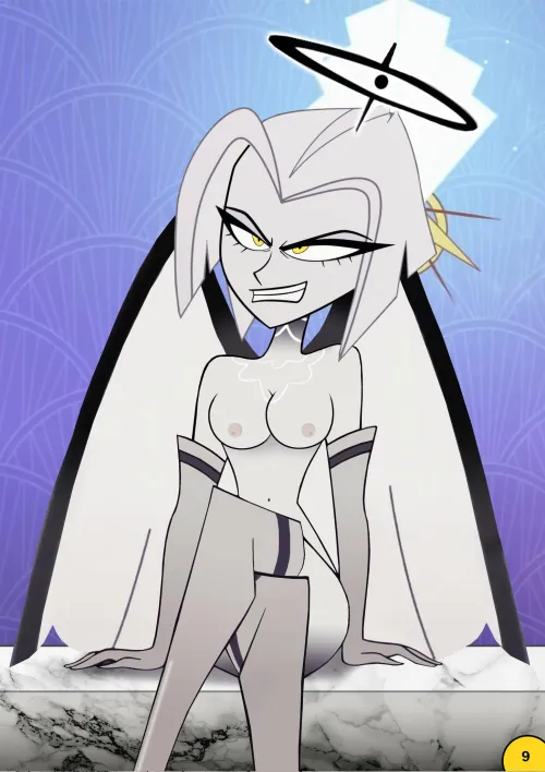 Lute so teasing for Szymon just perfect Excorist angel ❤️‍ Art by @LuteDangerTitss this is awesome art of Lute 