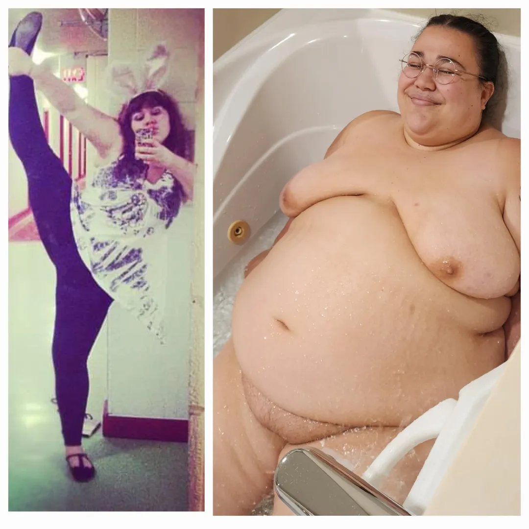 Missing you all so much lately glad I'm back and my big belly is glad I'm back as well. I eat more when I'm on this site.