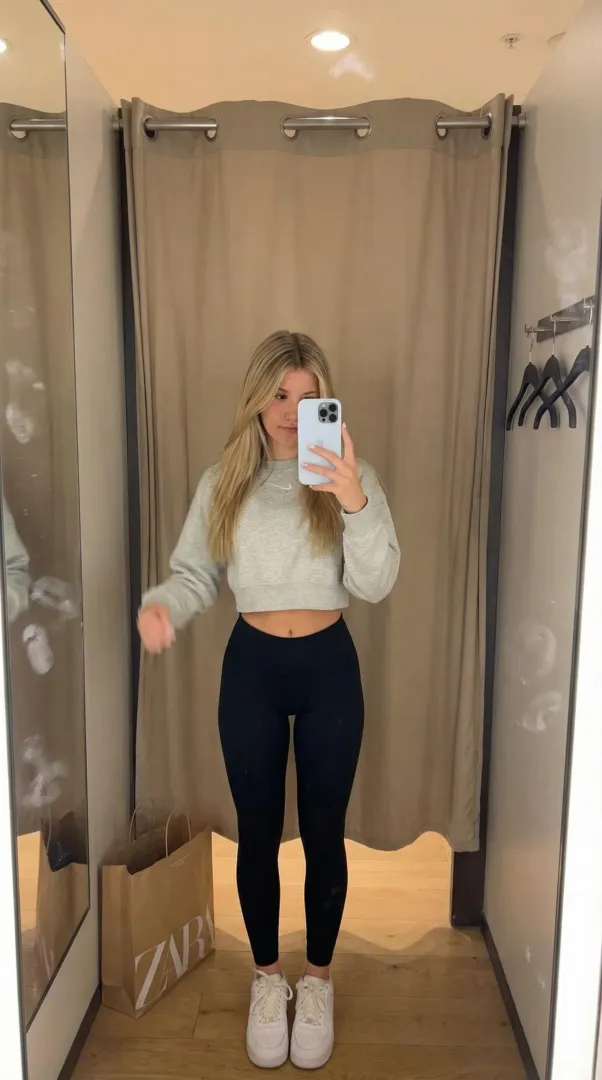 my fitting room midriff <3