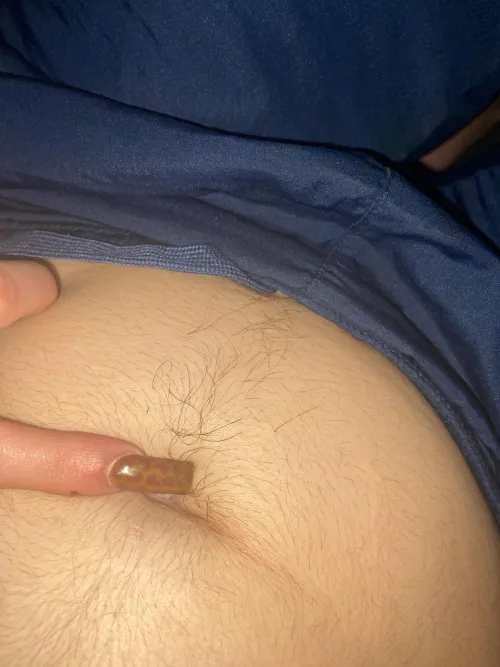 My whole belly is hairy