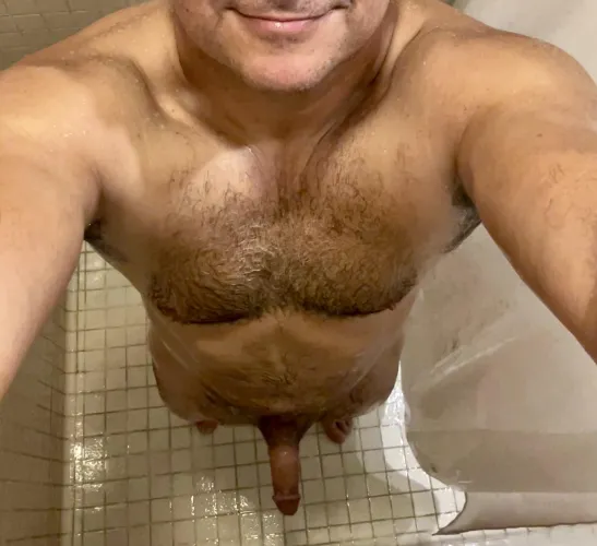 Not sure how I feel about grey in my chest hair(48). What’s the verdict?