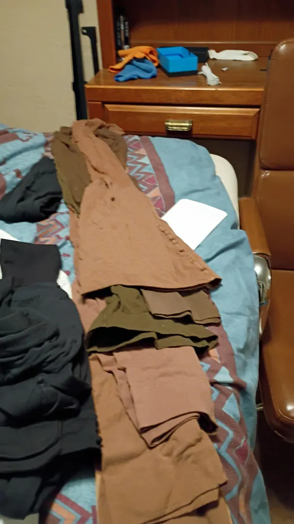 Som of my pantyhose and tights might have som on to day