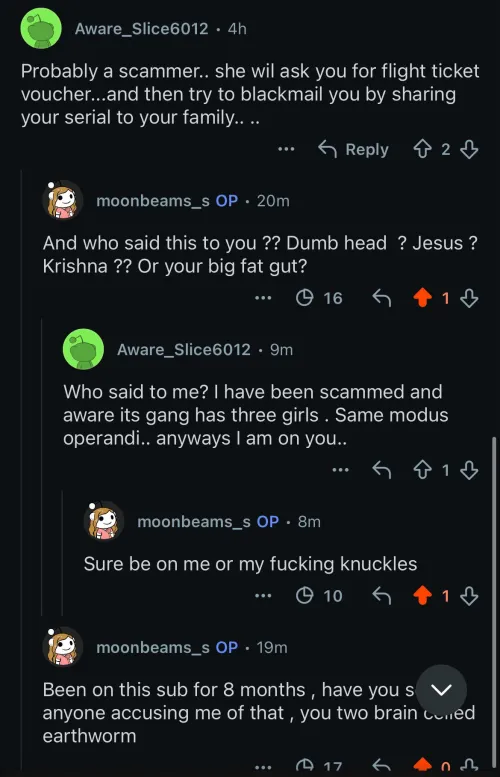 Accusing anyone of being sc***er