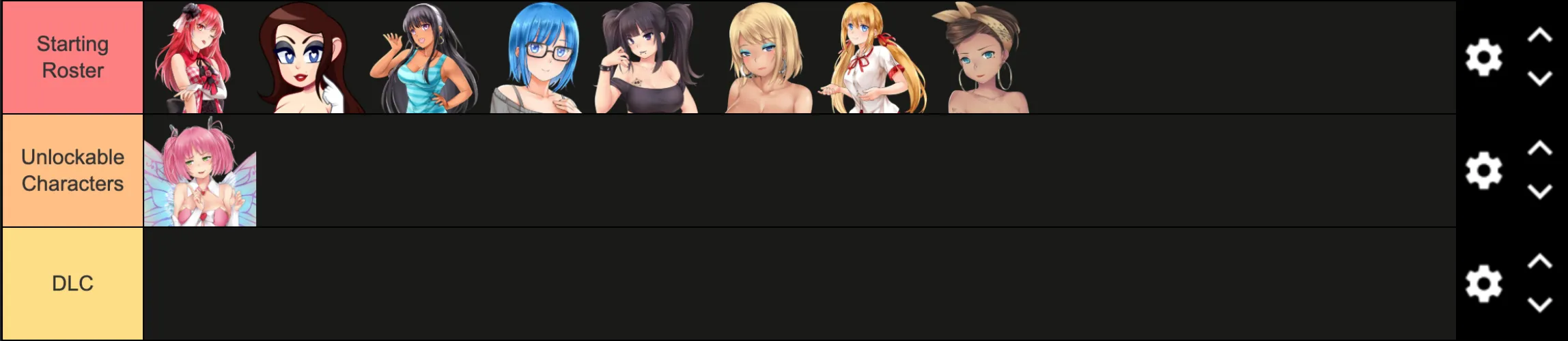 Create a Huniepop Fighting Roster - Day 9