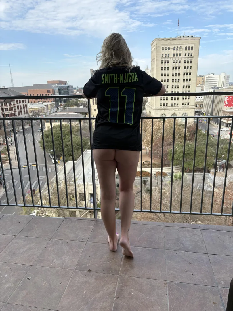 Different view.. hopefully same results! Go Hawks! 