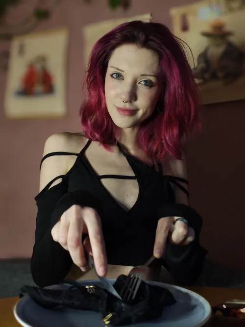 exclusive dish made from wet panties