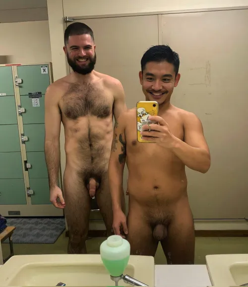 Hairy WM & ab Selfie