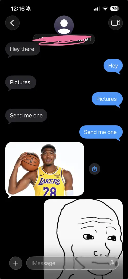 I responded to a “hey” message for the first time in MONTHS and this was the result 