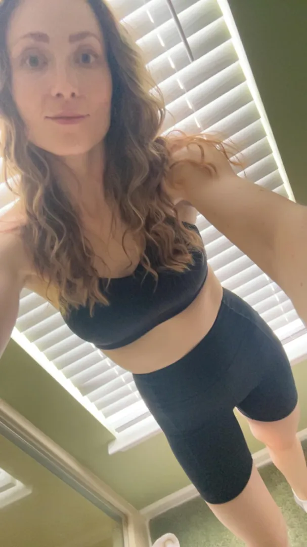 I usually work out naked