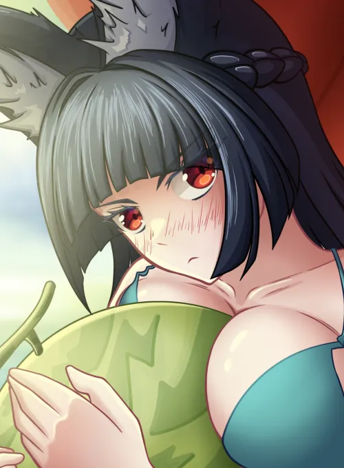 Miyabi on the beach ️ (Incomplete)