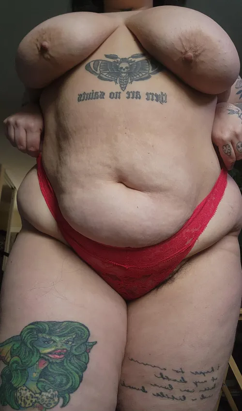 my bush coming out around my thong is my favorite