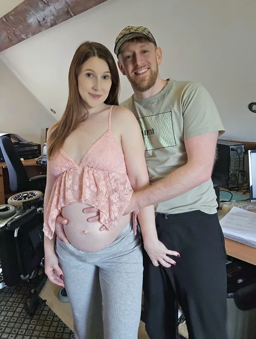 My pregnant wife's body is just getting hotter & hotter  She has freshly shaved her pussy this morning & she is dying to show it off!  Come & take a look as we get horny together 