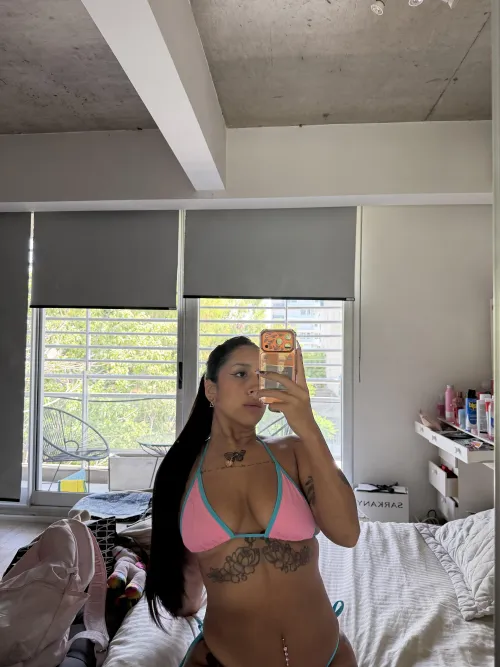 sexy brunette with amazing hair and body  suscribe for more content