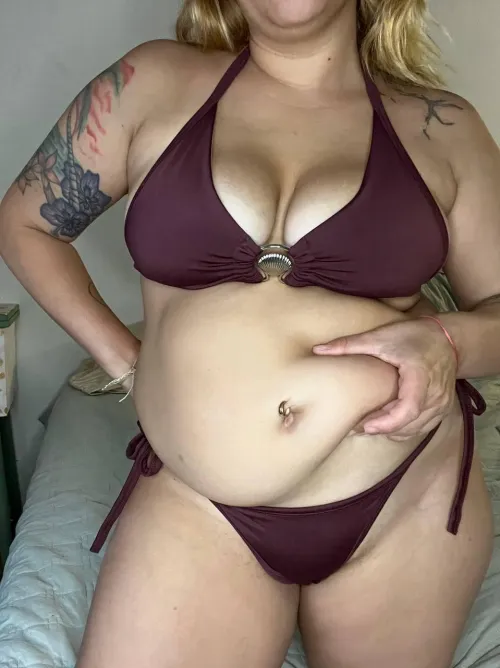 The day I find love, I hope he likes to play with my tummy.