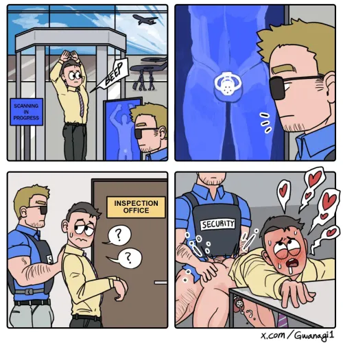 This is why you don’t wear a cage to the airport