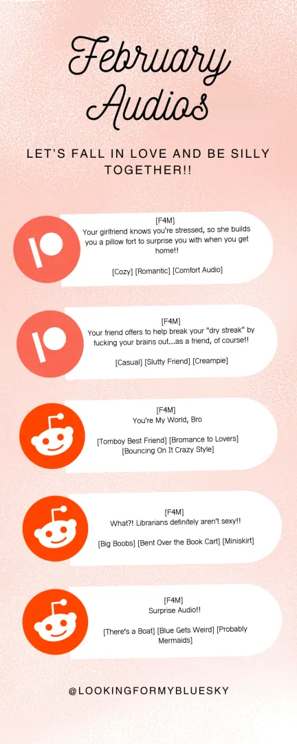 This month's audios on Patreon and Reddit! 