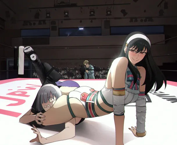 Yor & Fiona wrestling (Inkspirate)