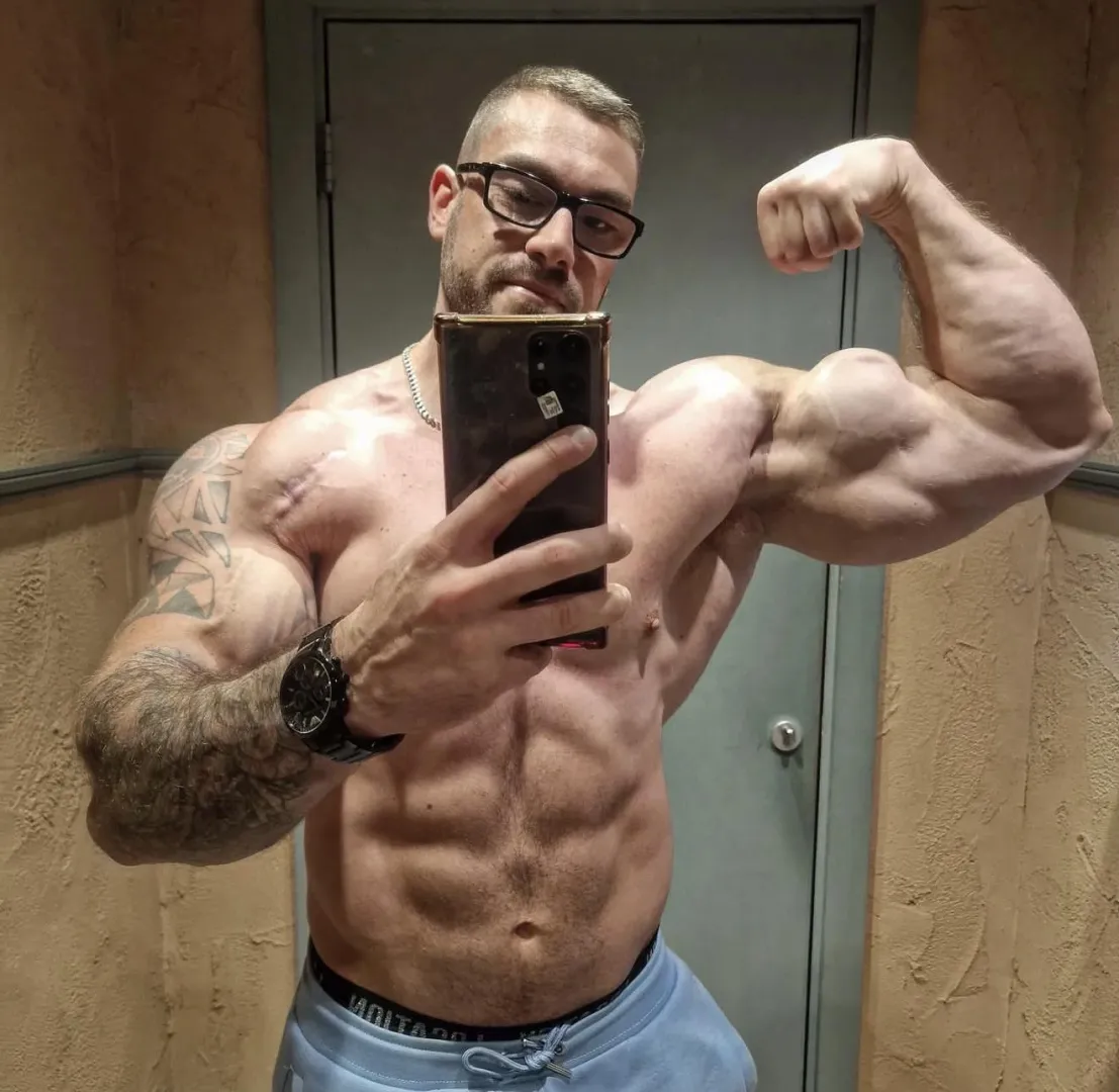 Flexing the pythons for the lads