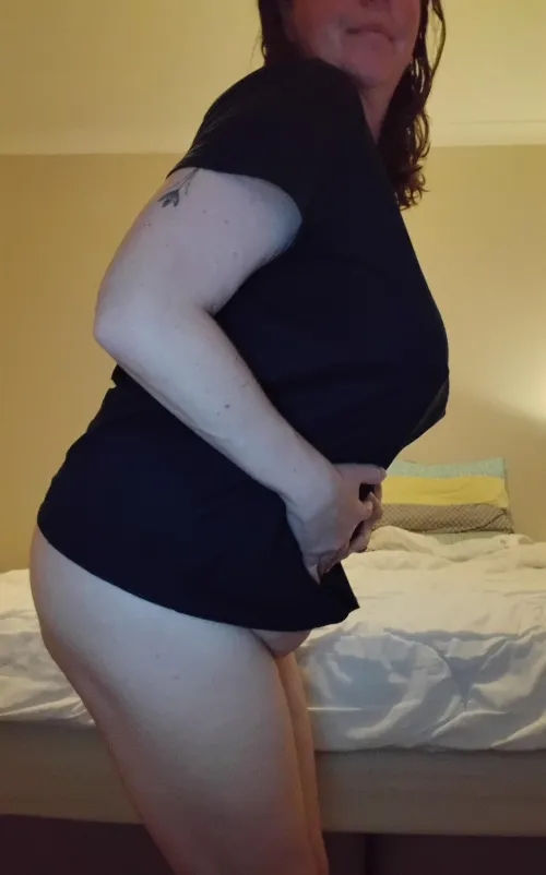 I can bend over more if you want