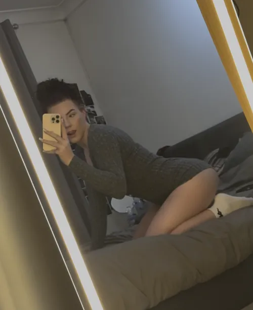 just wanna wait patiently on ur bed for u to get home :)