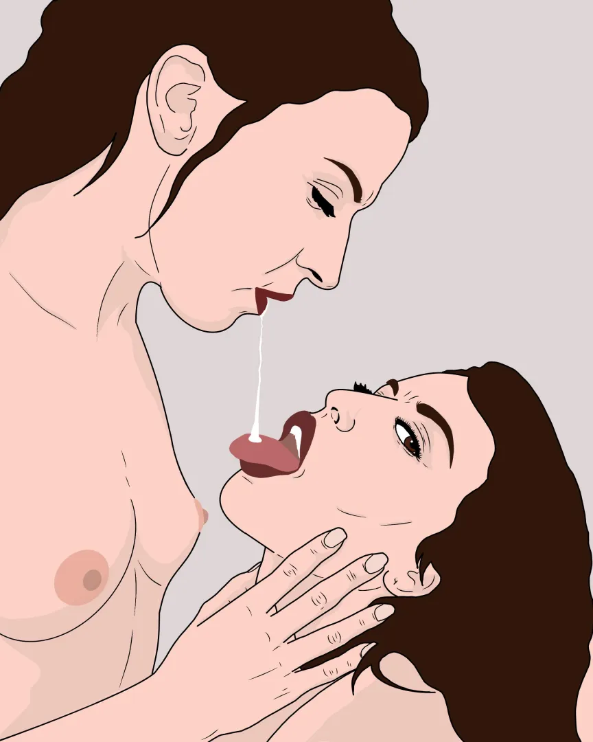 My drawing- naughty girls