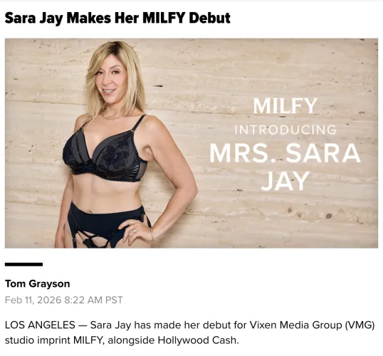 Sara Jay Makes Her MILFY Debut