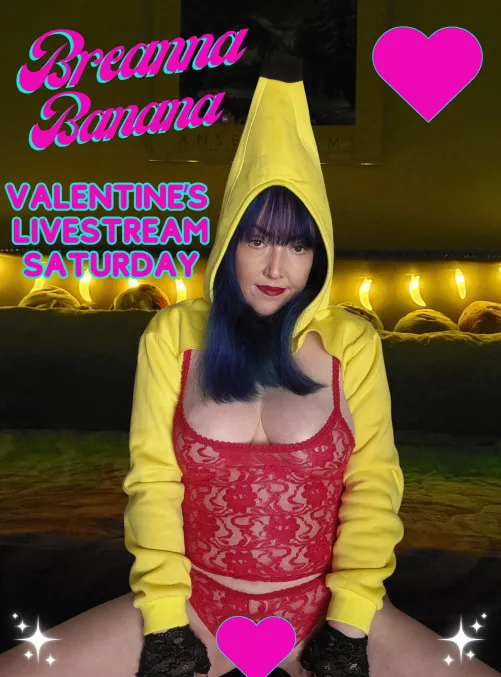 Valentine’s Livestream Sat, Cum hang with me!