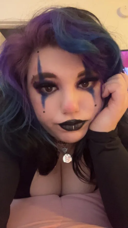 Casual clown girl