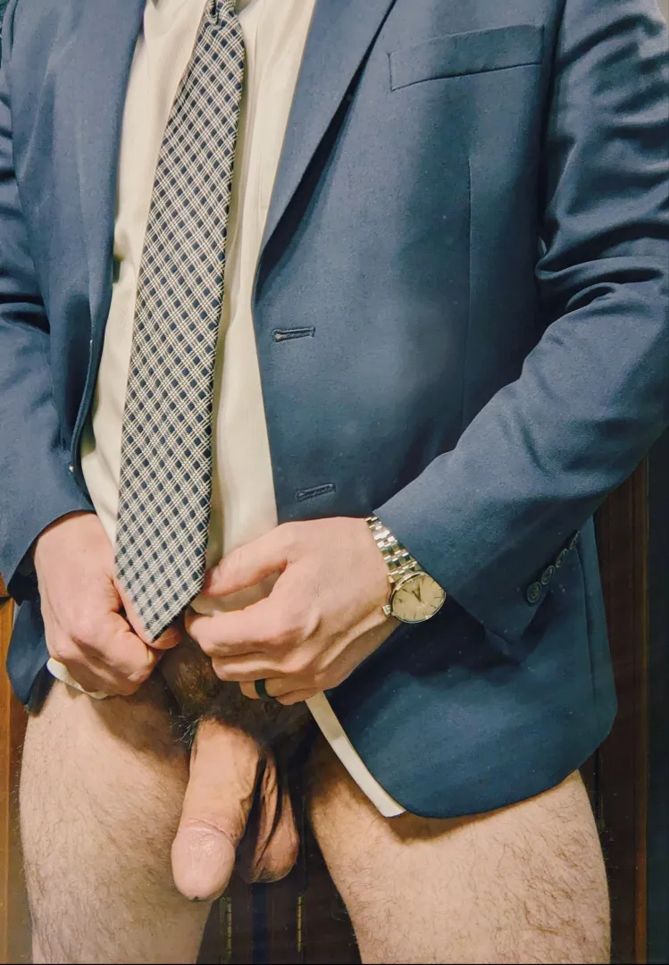 Celebrating with a half a suit [42]