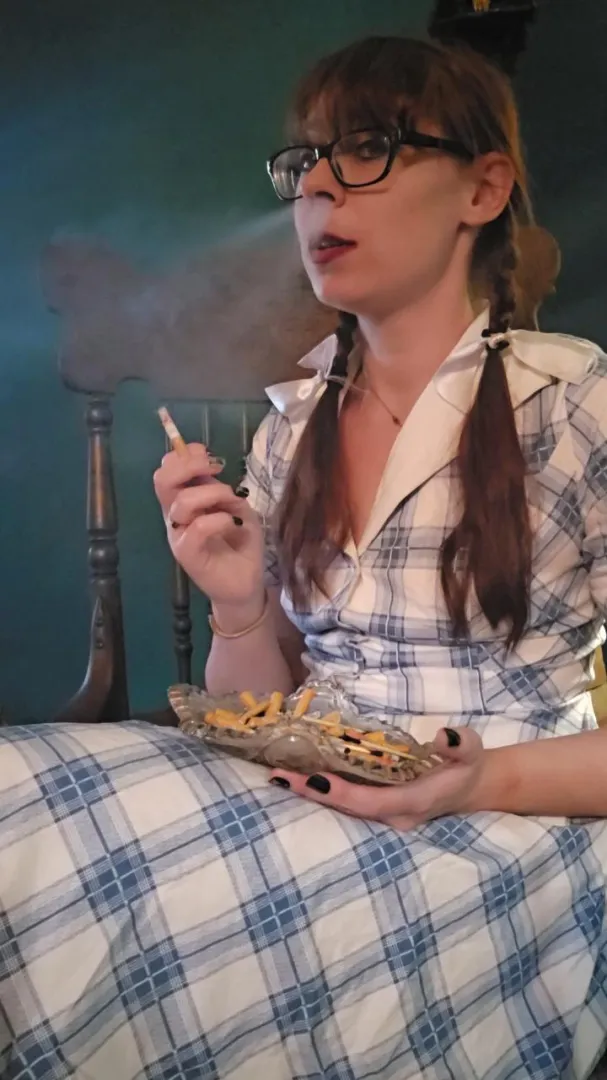 If you want a cigarette, you better impress Mommy with your good behaviour.