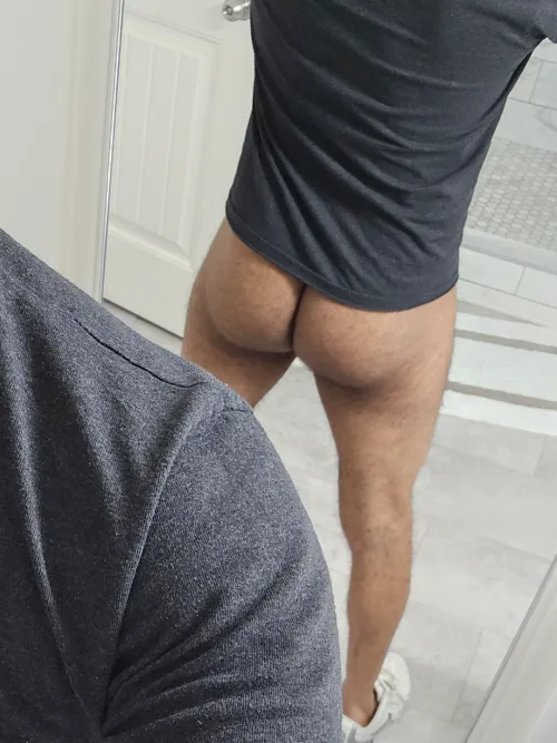 No pants this morning